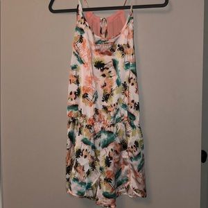 Topical sheer back romper